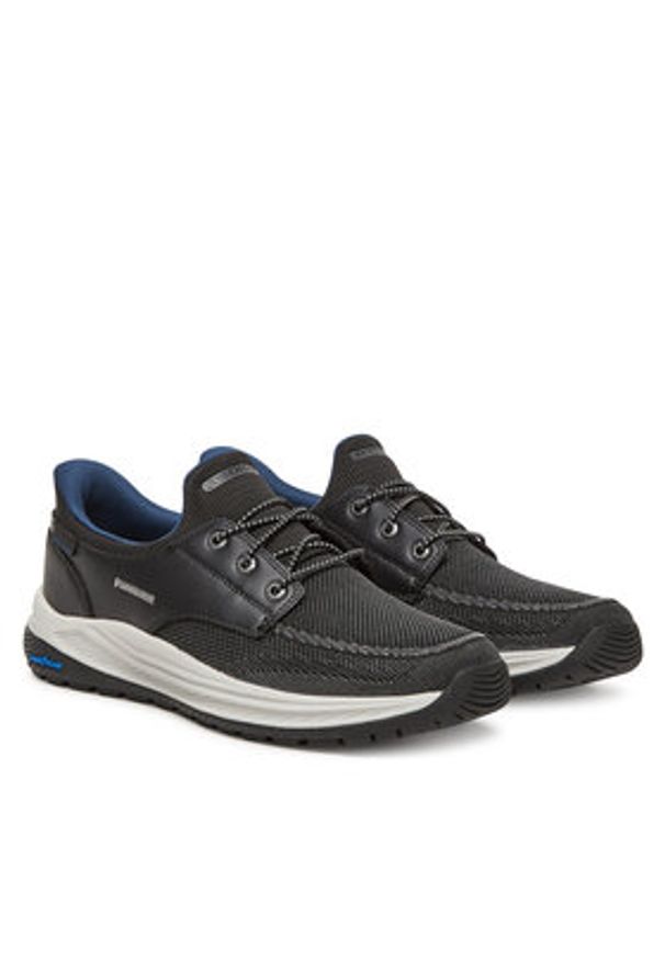 skechers - Skechers Sneakersy Meroe-Alden 205467/BLK Czarny. Kolor: czarny. Materiał: materiał
