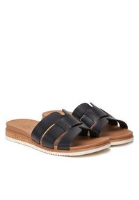 skechers - Skechers Klapki BOBS Desert Kiss Low-Peak Look 114707/BLK Czarny. Kolor: czarny. Materiał: skóra #5