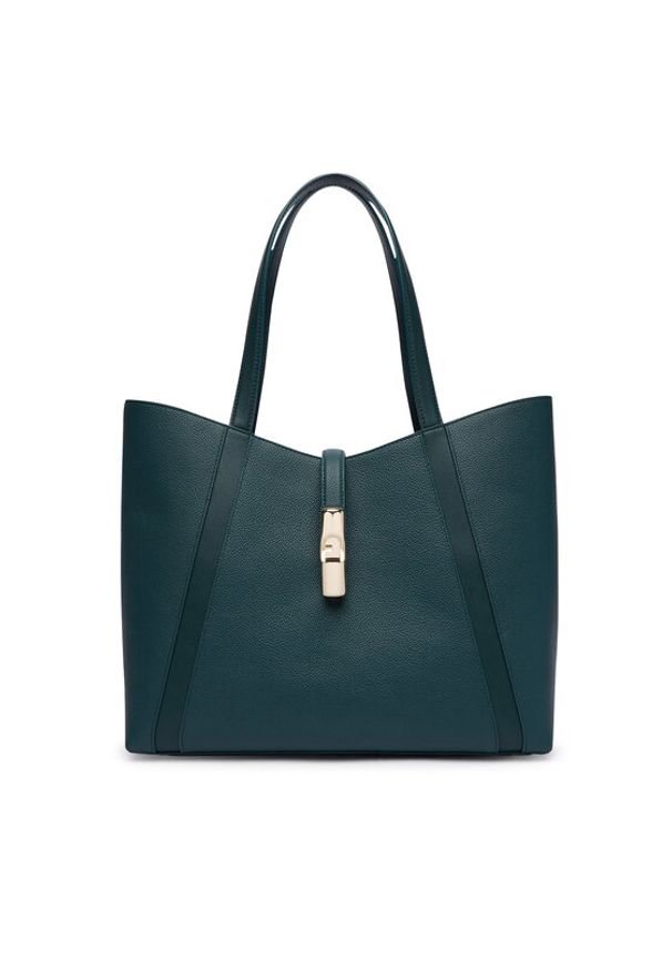 Furla Torebka Goccia L WB01788 BX3353 CN 4907S Zielony ciemny. Kolor: zielony. Materiał: skórzane