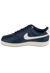 Nike - Buty sportowe Sneakersy męskie, Court Vision Low. Kolor: niebieski. Model: Nike Court. Sport: turystyka piesza