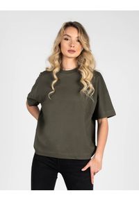 Pepe Jeans T-Shirt "Agnes" | PL581101 | Agnes | Kobieta | Wojskowa Zieleń. Materiał: bawełna. Wzór: nadruk. Styl: militarny #4