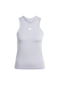 Adidas - AEROREADY Train Essentials Regular 3-Stripes Tank Top. Kolor: biały, wielokolorowy, szary. Materiał: materiał. Długość rękawa: bez rękawów