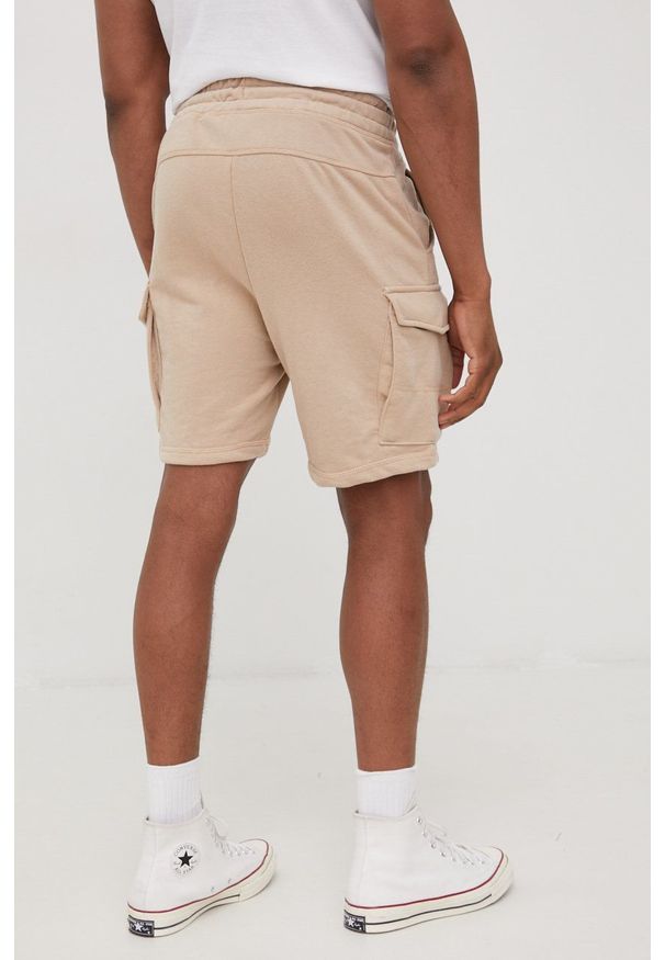 Jack & Jones szorty męskie kolor beżowy. Kolor: beżowy