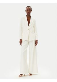 Maryley Spodnie materiałowe 25EB579/43VA Écru Regular Fit. Materiał: syntetyk #3