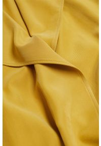 mango - Mango - Trencz GUARDAPO. Kolor: żółty. Materiał: bawełna, materiał, wiskoza, tkanina, poliester. Wzór: gładki. Styl: klasyczny #2