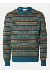 Selected Homme Sweter 16094646 Niebieski Regular Fit. Kolor: niebieski. Materiał: syntetyk #2