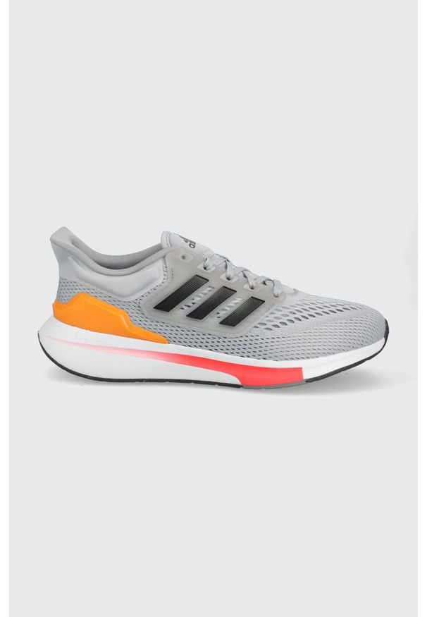 Adidas - adidas buty do biegania EQ21 Run GZ0602 kolor szary. Zapięcie: sznurówki. Kolor: szary. Materiał: poliester, materiał, guma. Szerokość cholewki: normalna. Sport: bieganie