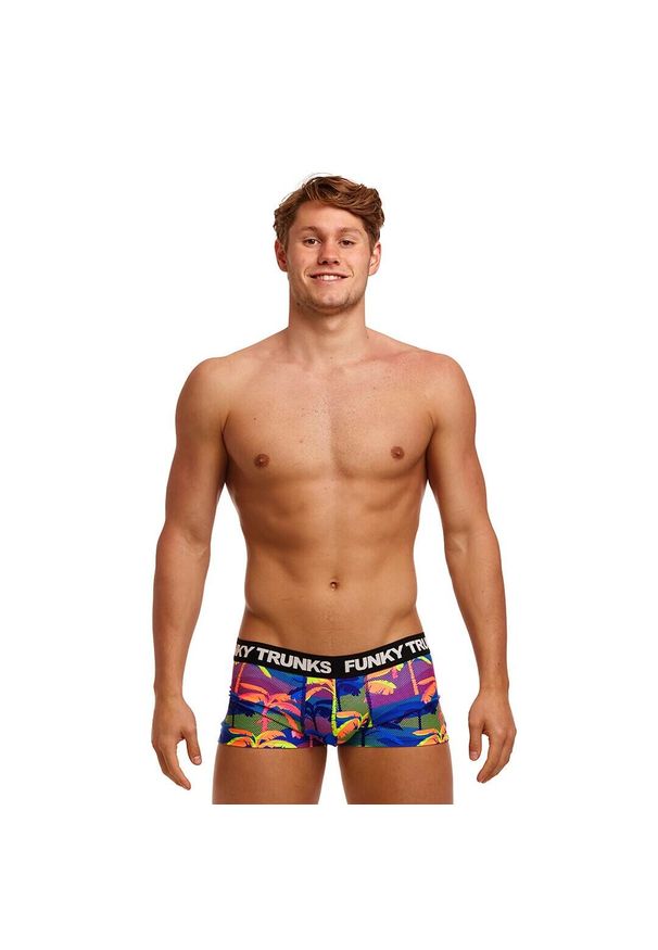 FUNKY TRUNKS - Bokserki męskie Funky Trunks Underwear Trunks Palm A Lot. Kolor: niebieski