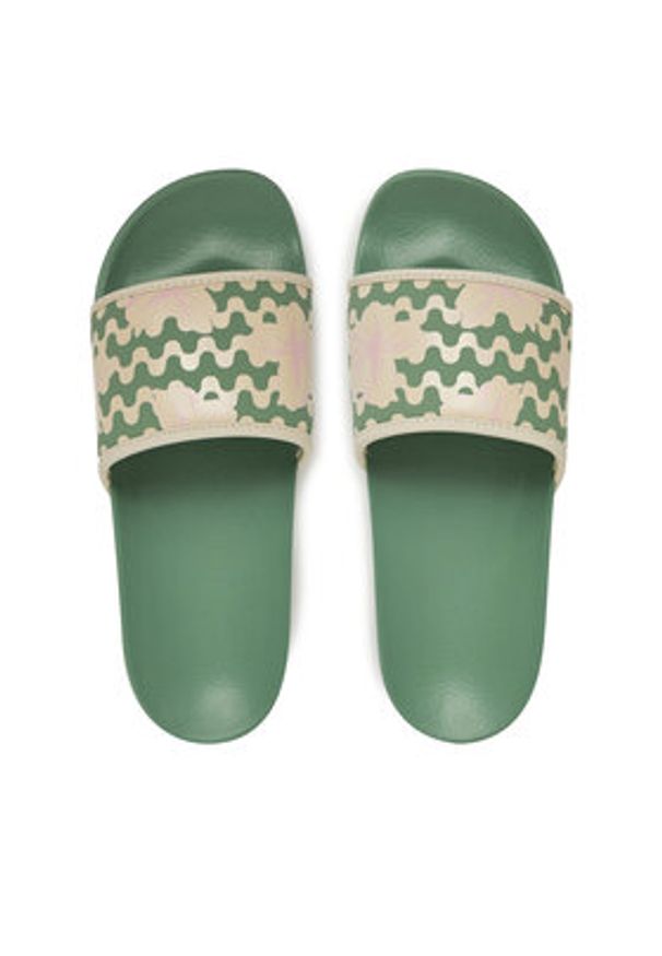 Roxy Klapki ARJL100909 Zielony. Kolor: zielony. Materiał: skóra