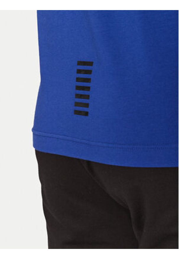 EA7 Emporio Armani Polo 8NPF14 PJVQZ UA031 Niebieski Regular Fit. Typ kołnierza: polo. Kolor: niebieski. Materiał: bawełna