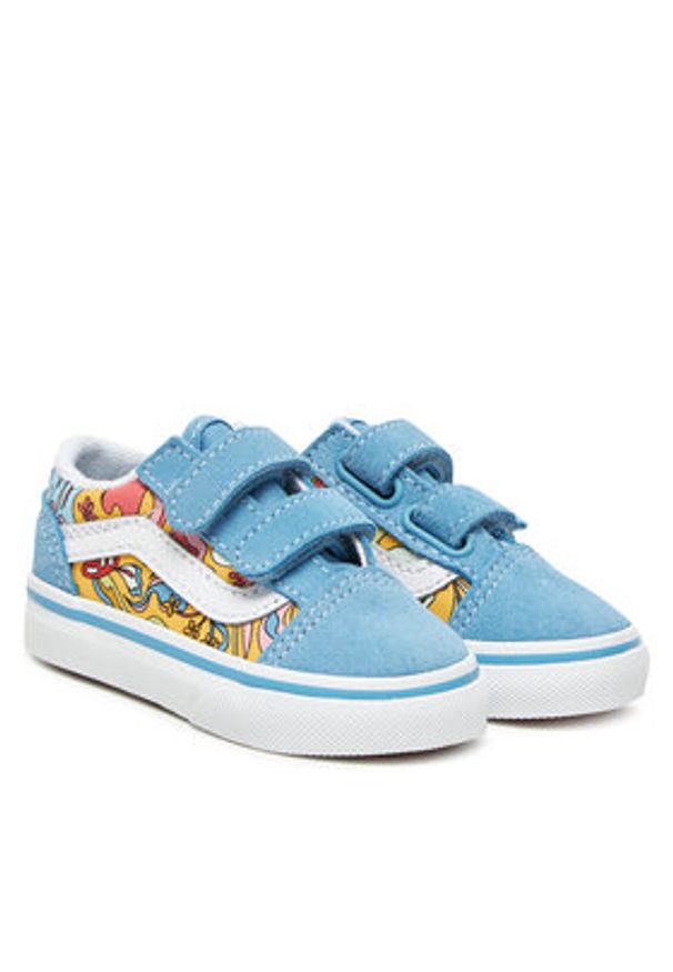 Vans Sneakersy Old Skool V VN000CS6BOX1 Błękitny. Kolor: niebieski. Materiał: zamsz, skóra. Model: Vans Old Skool