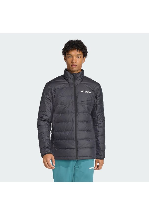 Adidas - Kurtka Terrex Multi Light Down CLIMAWARM. Kolor: czarny. Materiał: puch. Technologia: ClimaWarm (Adidas). Sport: turystyka piesza
