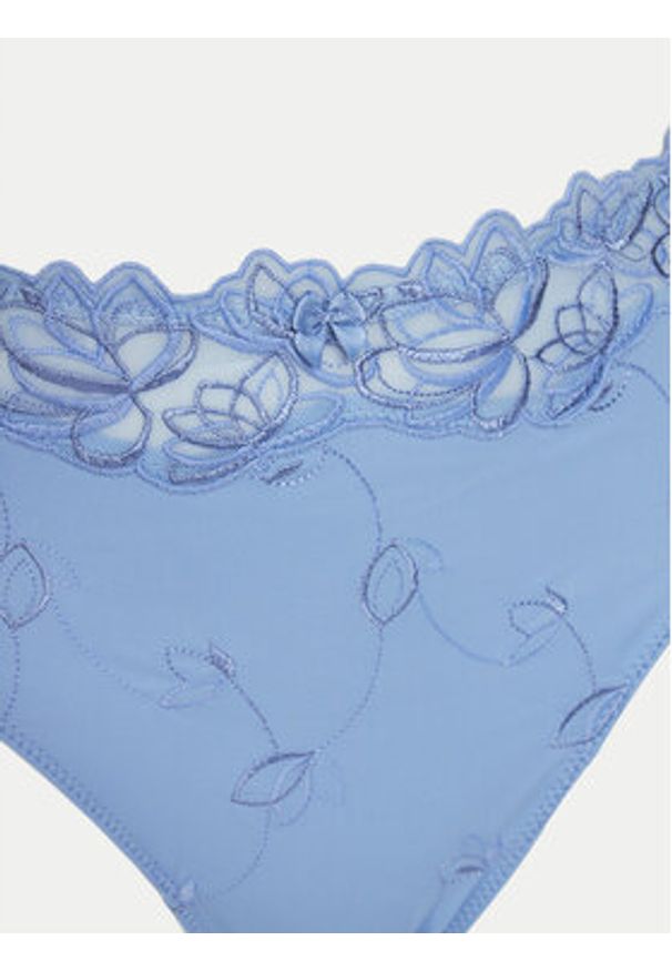 Hunkemöller Figi klasyczne z wysokim stanem Diva 301190 Błękitny. Stan: podwyższony. Kolor: niebieski. Materiał: syntetyk