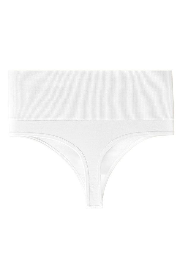 Intica - Stringi modelujące z wysokim stanem elastyczne na co dzień Maiu. Stan: podwyższony. Kolor: biały. Materiał: tkanina, materiał