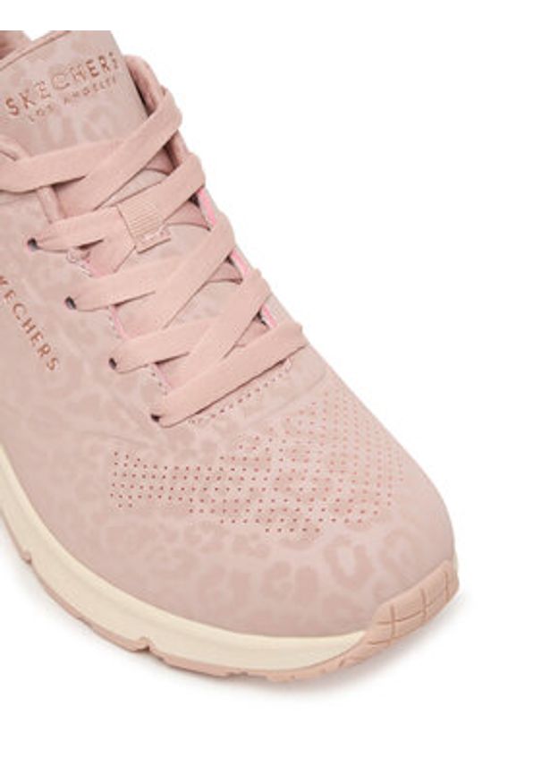 skechers - Skechers Sneakersy UNO Wedge - Safari Daze 177521/BLSH Różowy. Kolor: różowy. Materiał: skóra