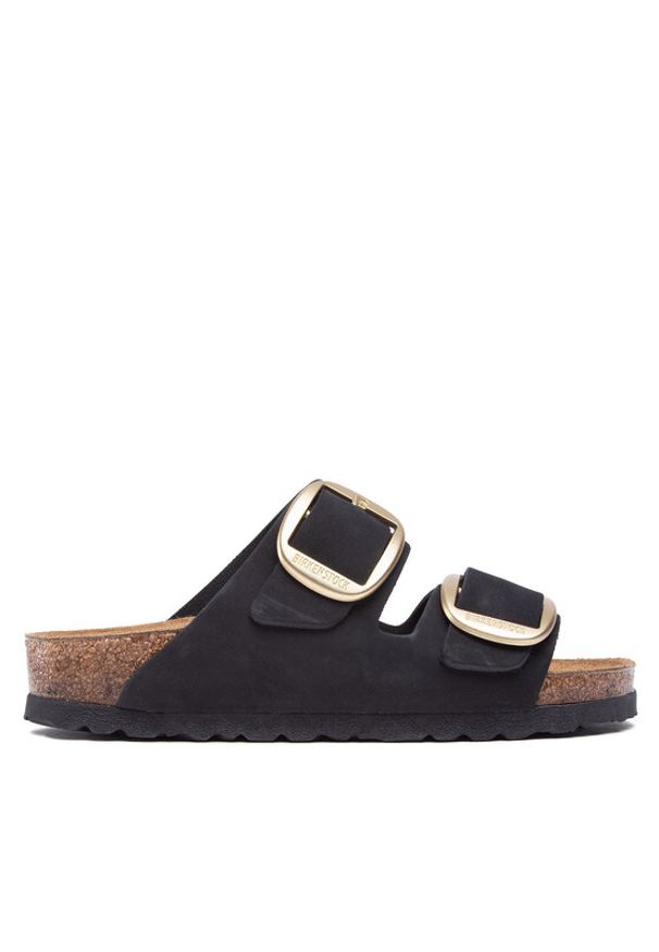 Birkenstock Klapki Arizona Big Buckle 1023290 Czarny. Kolor: czarny. Materiał: skóra, nubuk