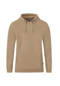 Bluza z kapturem Jako Organic. Okazja: do pracy. Typ kołnierza: kaptur. Kolor: żółty, beżowy, wielokolorowy #1