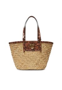 Pinko - PINKO Torebka Love Summer Basket PE 25 PLTT 103324 A2GO Beżowy. Kolor: beżowy