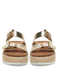 DeeZee Espadryle LB-P1690 Złoty. Kolor: złoty. Materiał: syntetyk, materiał