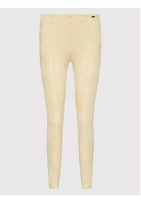 Guess Spodnie materiałowe W1YB90 WE0L0 Beżowy Slim Fit. Kolor: beżowy. Materiał: materiał, syntetyk #3