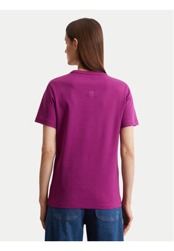 Marc O'Polo T-Shirt 506 2039 51123 Fioletowy Relaxed Fit. Typ kołnierza: polo. Kolor: fioletowy. Materiał: bawełna