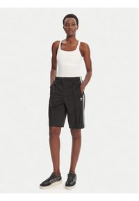Adidas - adidas Szorty sportowe adicolor Firebird JD0286 Czarny Loose Fit. Kolor: czarny. Materiał: syntetyk #5