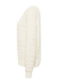 Mustang Sweter Silas 1016782 Écru Regular Fit. Materiał: bawełna