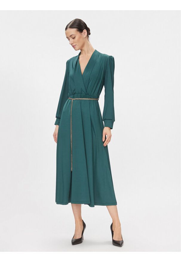 Rinascimento Sukienka koktajlowa CFC0116384003 Zielony Regular Fit. Kolor: zielony. Materiał: syntetyk. Styl: wizytowy