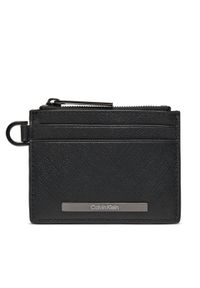 Calvin Klein Mały Portfel Męski Modern Bar Cardholder 4Cc W/Zip K50K511670 Czarny. Kolor: czarny