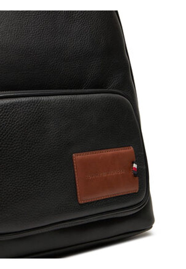 TOMMY HILFIGER - Tommy Hilfiger Plecak AM0AM13076 Czarny. Kolor: czarny. Materiał: skóra