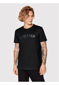 Sprandi T-Shirt SP22-TSM541 Czarny Regular Fit. Kolor: czarny. Materiał: bawełna #1