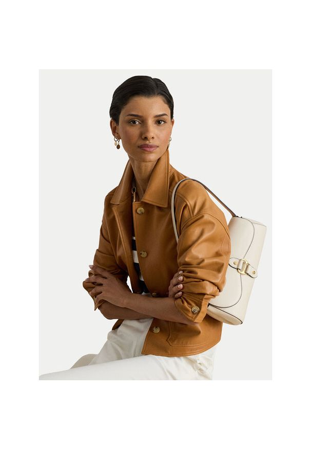 Lauren Ralph Lauren - Torebka LAUREN RALPH LAUREN. Kolor: biały