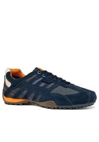 Geox Sneakersy Uomo Snake U4207K 022EK C4078 Granatowy. Kolor: niebieski. Materiał: skóra #4