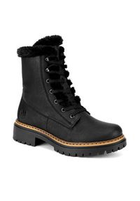 Rieker Trzewiki 72625-00 Czarny. Kolor: czarny. Materiał: materiał #5