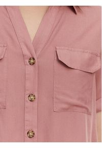 Vero Moda Koszula Bumpy 10310139 Różowy Regular Fit. Kolor: różowy. Materiał: wiskoza #2