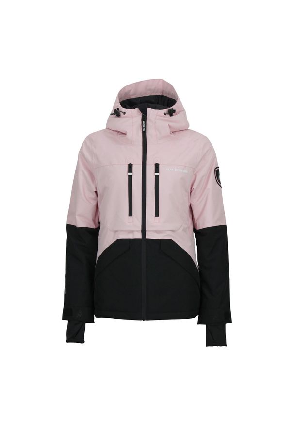 PEAK MOUNTAIN - Kurtka narciarska damska wodoodporna Peak Mountain. Kolor: różowy. Sezon: zima. Sport: narciarstwo