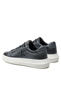 Calvin Klein Jeans Sneakersy Chunky Cupsole Laceup Lth Ml Mtl YW0YW01517 Czarny. Kolor: czarny. Materiał: skóra