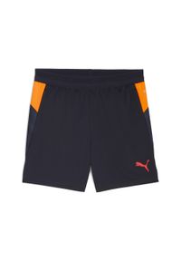 Puma - Młodzieżowe piłkarskie szorty treningowe individualCUP PUMA. Kolor: wielokolorowy, niebieski, żółty, pomarańczowy. Sport: piłka nożna #1