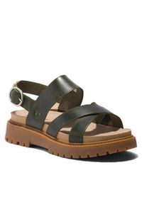 Timberland Sandały Clairemont Way Cross Strap Sandal TB0A2KZ5EEQ1 Khaki. Kolor: brązowy. Materiał: skóra #5