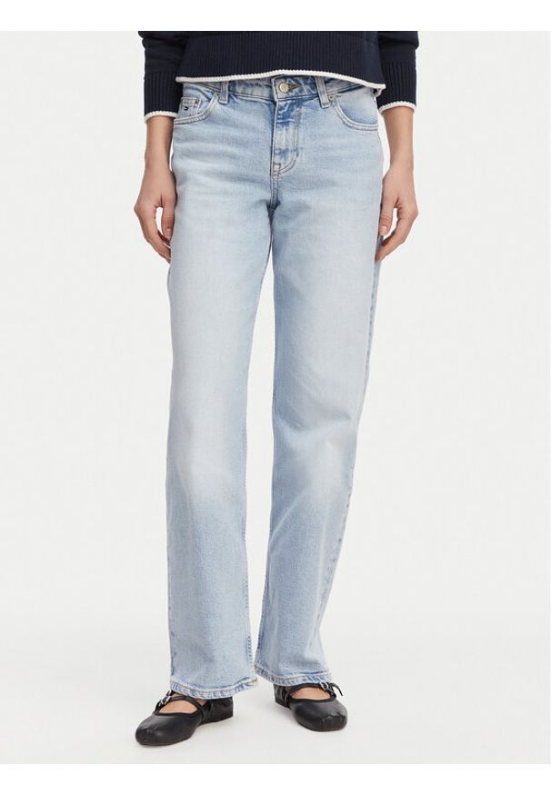 Tommy Jeans Jeansy DW0DW23047 Niebieski jasny Straight Fit. Kolor: niebieski