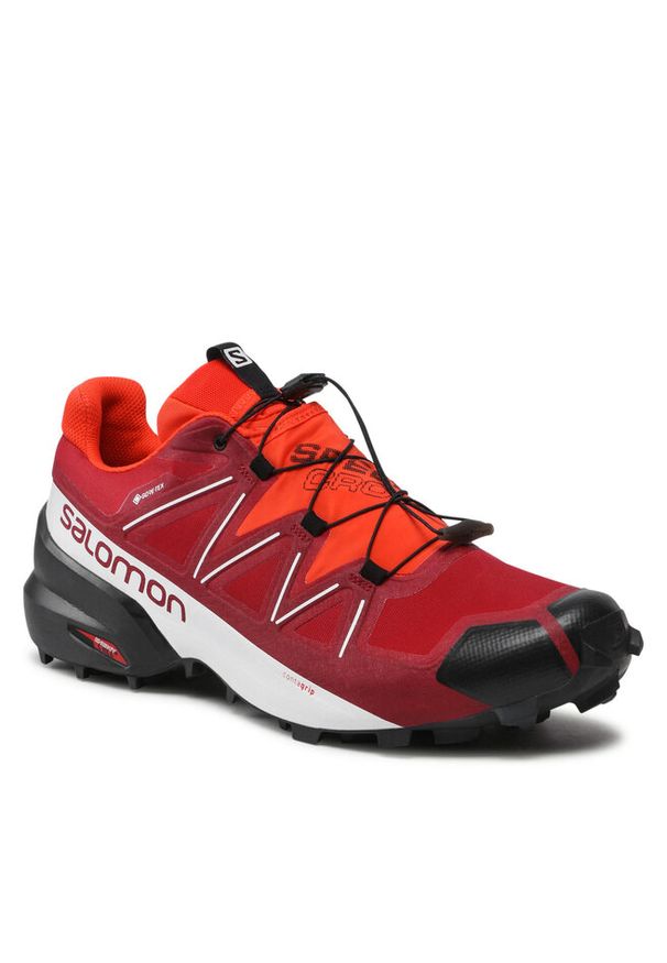 salomon - Buty do biegania Salomon. Kolor: czerwony. Technologia: Gore-Tex. Model: Salomon Speedcross