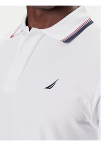 Nautica Polo Atabay N1S03424 Biały Regular Fit. Typ kołnierza: polo. Kolor: biały. Materiał: syntetyk #5