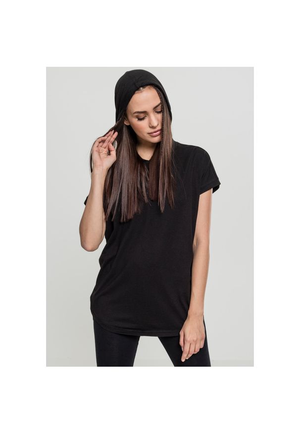 Urban Classics - Bluza damska z kapturem Urban Classic basic. Typ kołnierza: kaptur. Kolor: czarny
