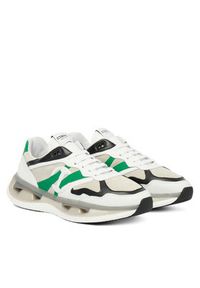 Iceberg Sneakersy IU180803 Zielony. Kolor: biały. Materiał: skóra #3