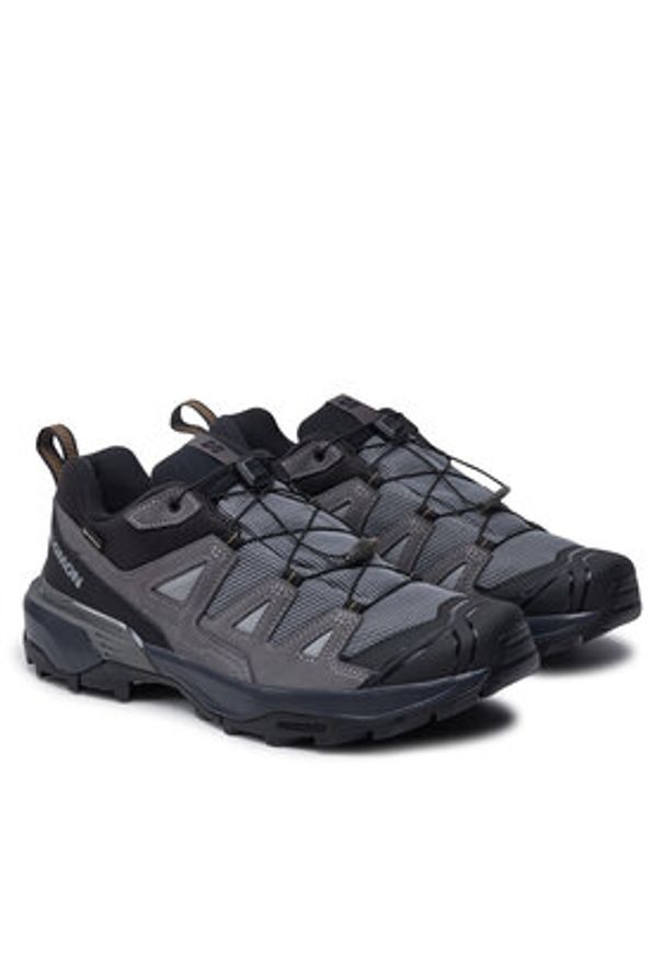 salomon - Salomon Trekkingi X Ultra 360 Leather Gore-Tex L47571400 Szary. Kolor: szary. Materiał: materiał. Technologia: Gore-Tex. Sport: turystyka piesza
