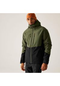 Regatta - Kurtka męska przejściowa ocieplana Highton Stretch. Kolor: wielokolorowy, brązowy, zielony. Materiał: materiał, puch. Sport: turystyka piesza #1
