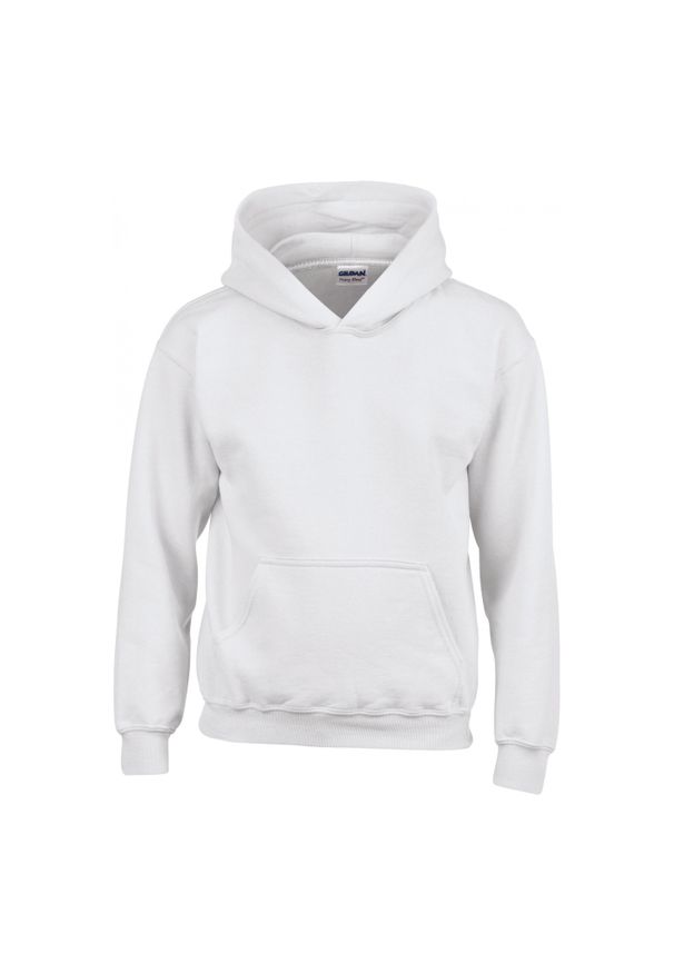 GILDAN - Sweatshirt bluza dziecięca z kapturem Gildan Heavy Blend ®. Typ kołnierza: kaptur. Kolor: biały