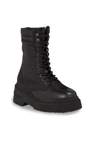 Tommy Jeans Botki Tjw Lace Up Padded Boot EN0EN02405 Czarny. Kolor: czarny. Materiał: materiał #3