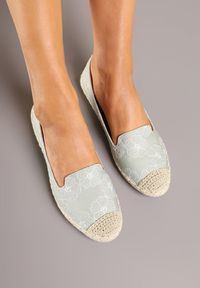 Born2be - Jasnozielone Espadryle w Kwiaty z Plecionką Raloria. Okazja: na co dzień. Kolor: zielony. Wzór: kwiaty. Sezon: lato. Styl: boho, elegancki, casual #6