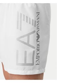 EA7 Emporio Armani Szorty kąpielowe 7M002001 AF14497 M0076 Biały Regular Fit. Kolor: biały. Materiał: syntetyk #6